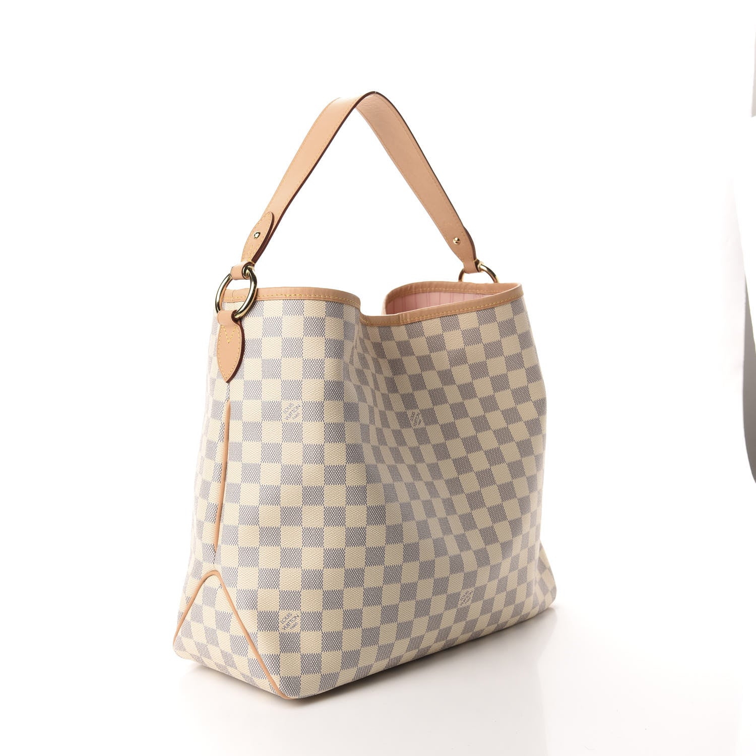 Louis Vuitton Damier Azur Delightful MM Rose Ballerine 3 of 11