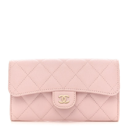 Chanel Caviar Quilted Medium Flap Wallet Light Pink 1 of 7
