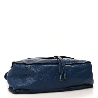 Chloe Calfskin Large Marcie Satchel Royal Navy 4 of 11