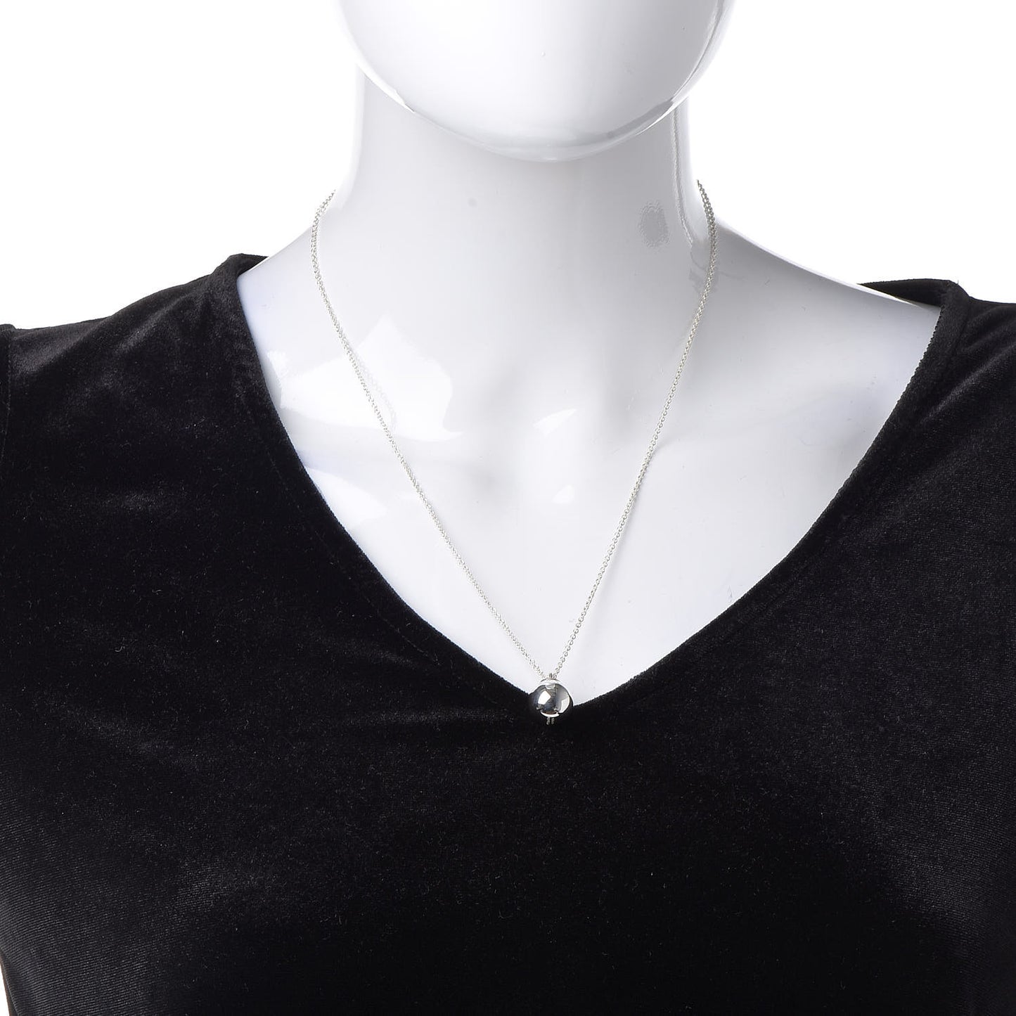 Sterling Silver 12.75mm HardWear Ball Pendant Necklace