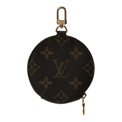 Louis Vuitton Monogram 2021 Christmas Animation Japanese Garden Round Coin Purse Wisteria Pink 3 of 7
