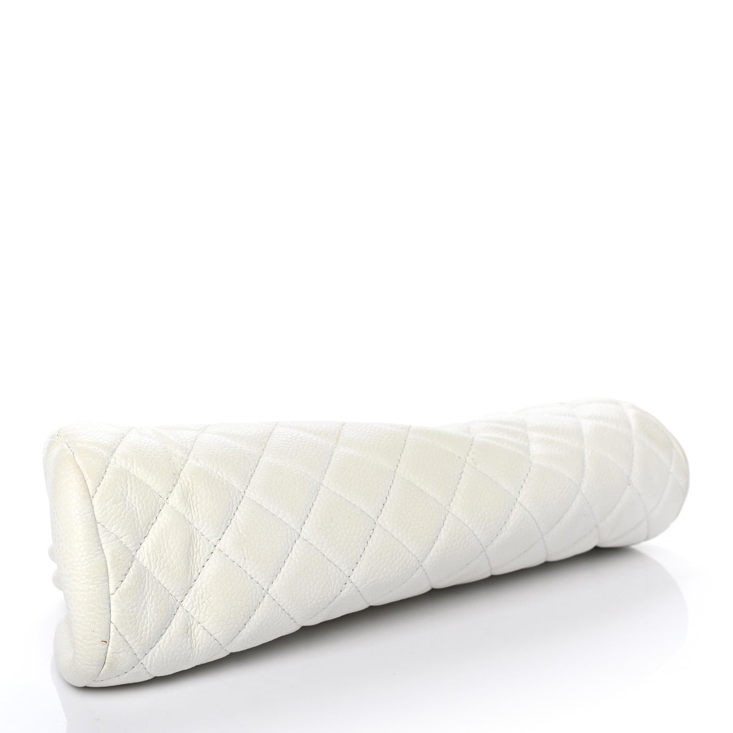 Caviar Quilted Timeless Clutch White