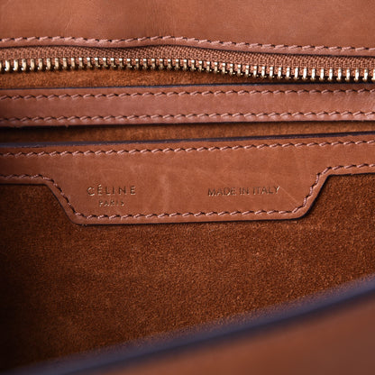 Celine Natural Calfskin Suede Medium Trapeze Tan 6 of 12