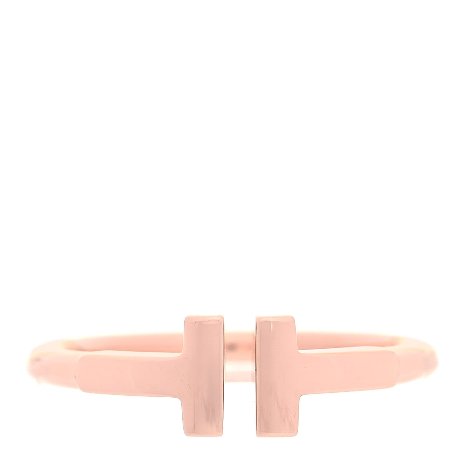 Tiffany 18K Rose Gold T Wire Ring 50 5.5 1 of 4