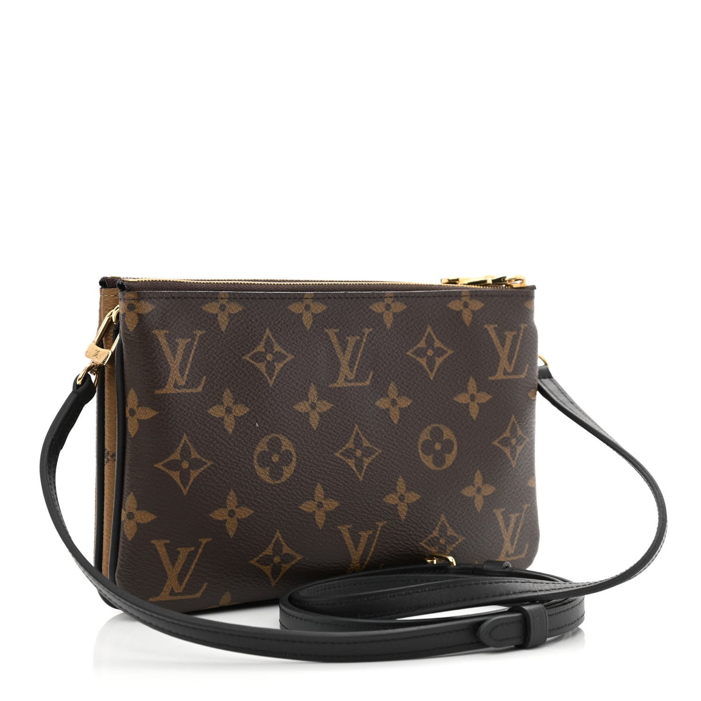 Reverse Monogram Giant Double Zip Pochette
