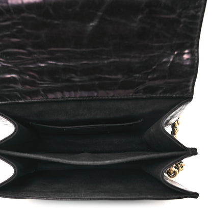 Chanel Glazed Calfskin Quilted Rita Top Handle Flap Black 5 of 20