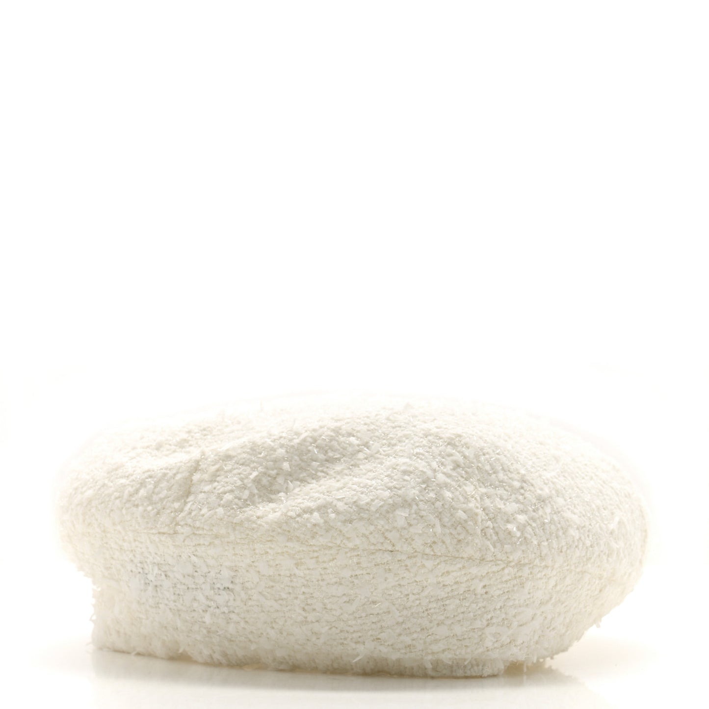 Metallic Tweed CC Beret M Ivory