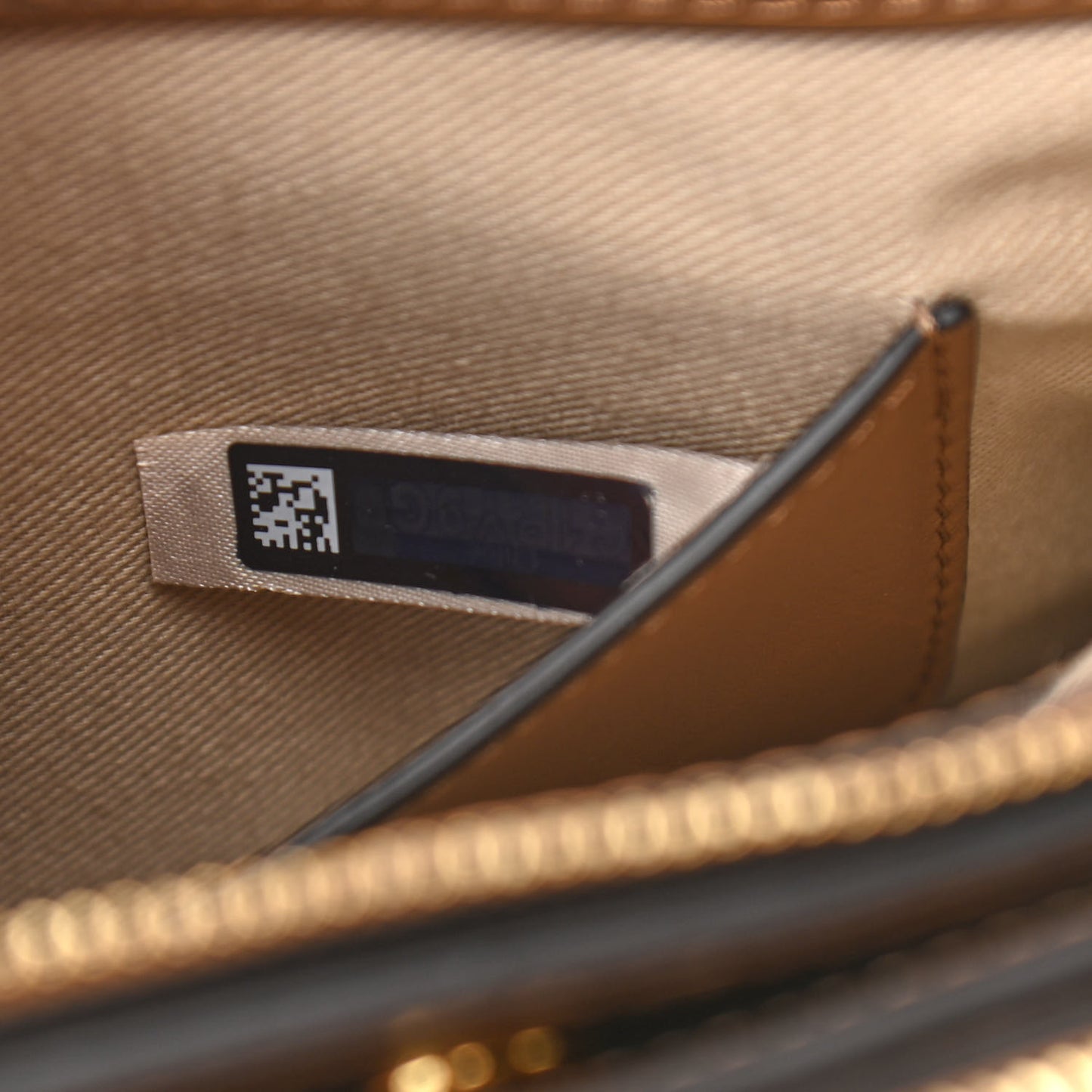 Metallic Calfskin Small Roy Bag Gold