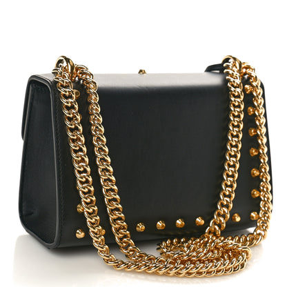 Gucci Calfskin Studded Small Padlock Shoulder Bag Black 2 of 9