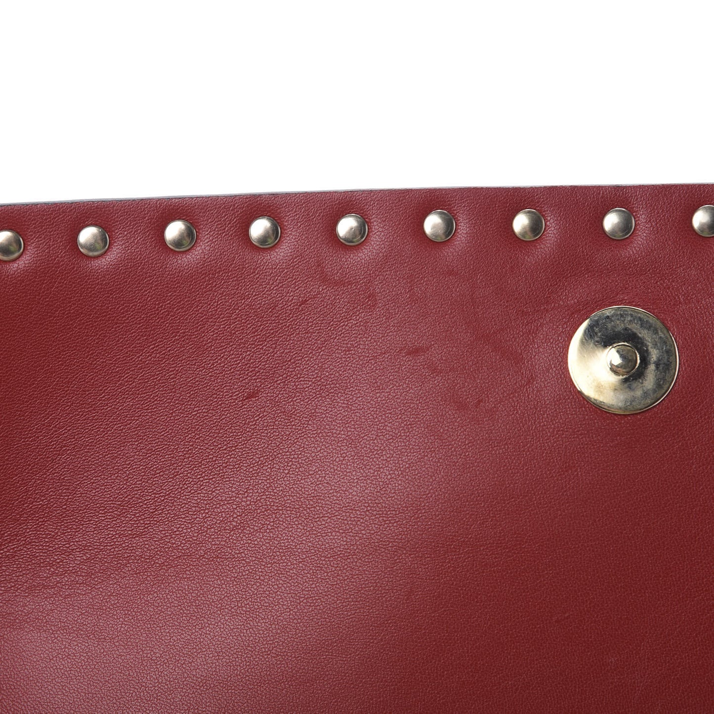 Nappa Rockstud Wristlet Clutch Poudre