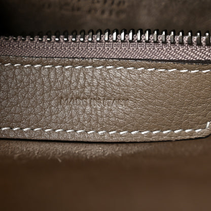 Celine Drummed Calfskin Micro Luggage Souris 7 of 11