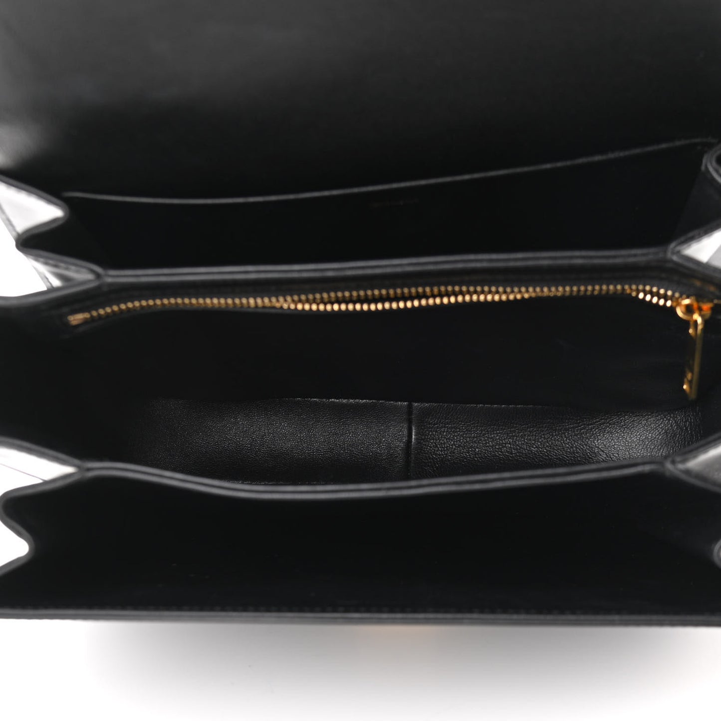 Shiny Calfskin Medium Triomphe Black