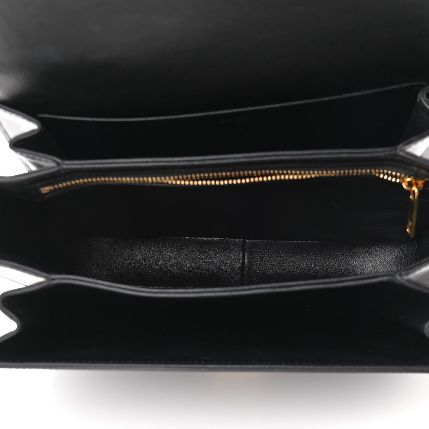 Celine Shiny Calfskin Medium Triomphe Black 5 of 10