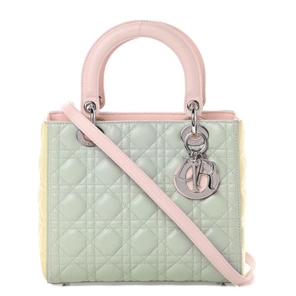 Christian Dior Lambskin Cannage Medium Tri-Color Lady Dior Multicolor 1 of 15