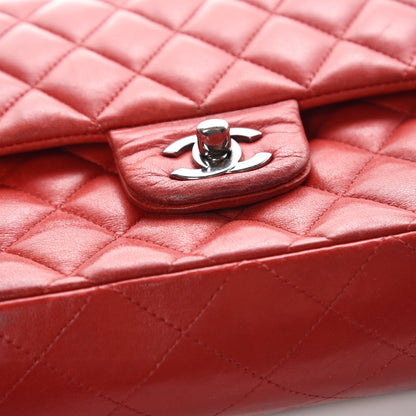 Chanel Lambskin Quilted Medium Double Flap Red 16 of 22