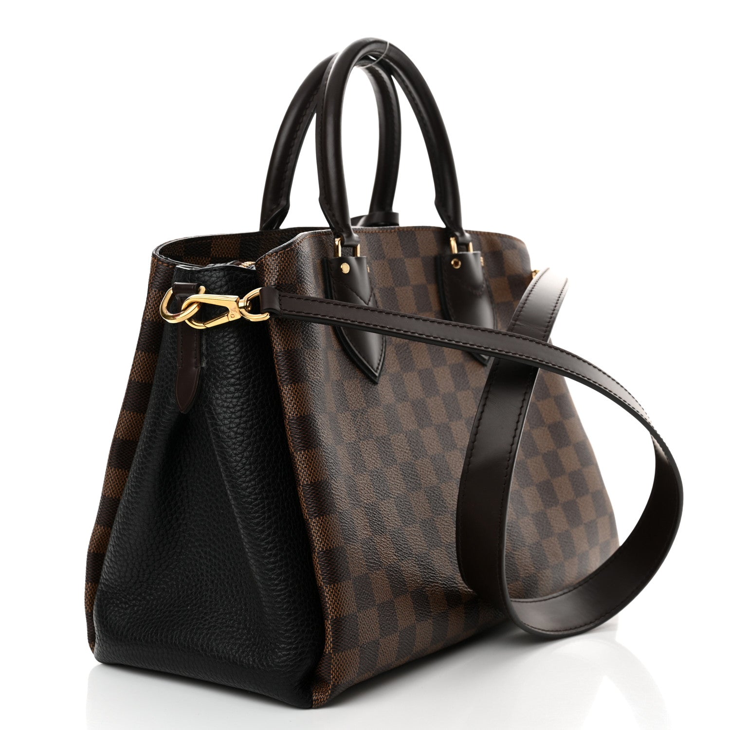 Louis Vuitton Cuir Taurillon Damier Ebene Normandy Black 3 of 13