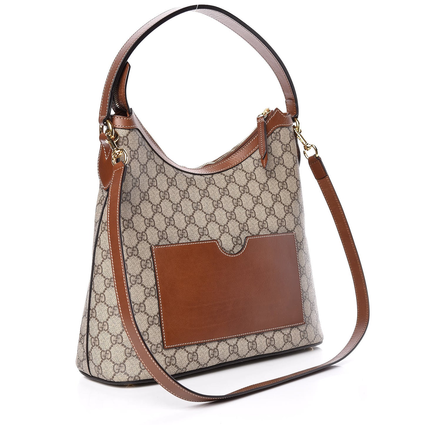 GG Supreme Monogram Linea A Hobo Brown