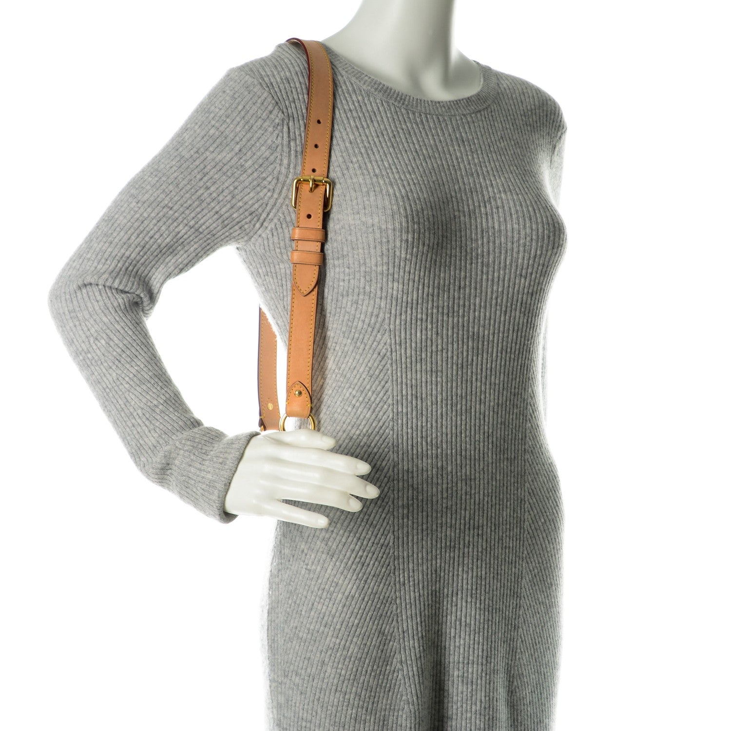 Louis Vuitton Vachetta 25mm Adjustable Shoulder Strap VVN 2 of 4