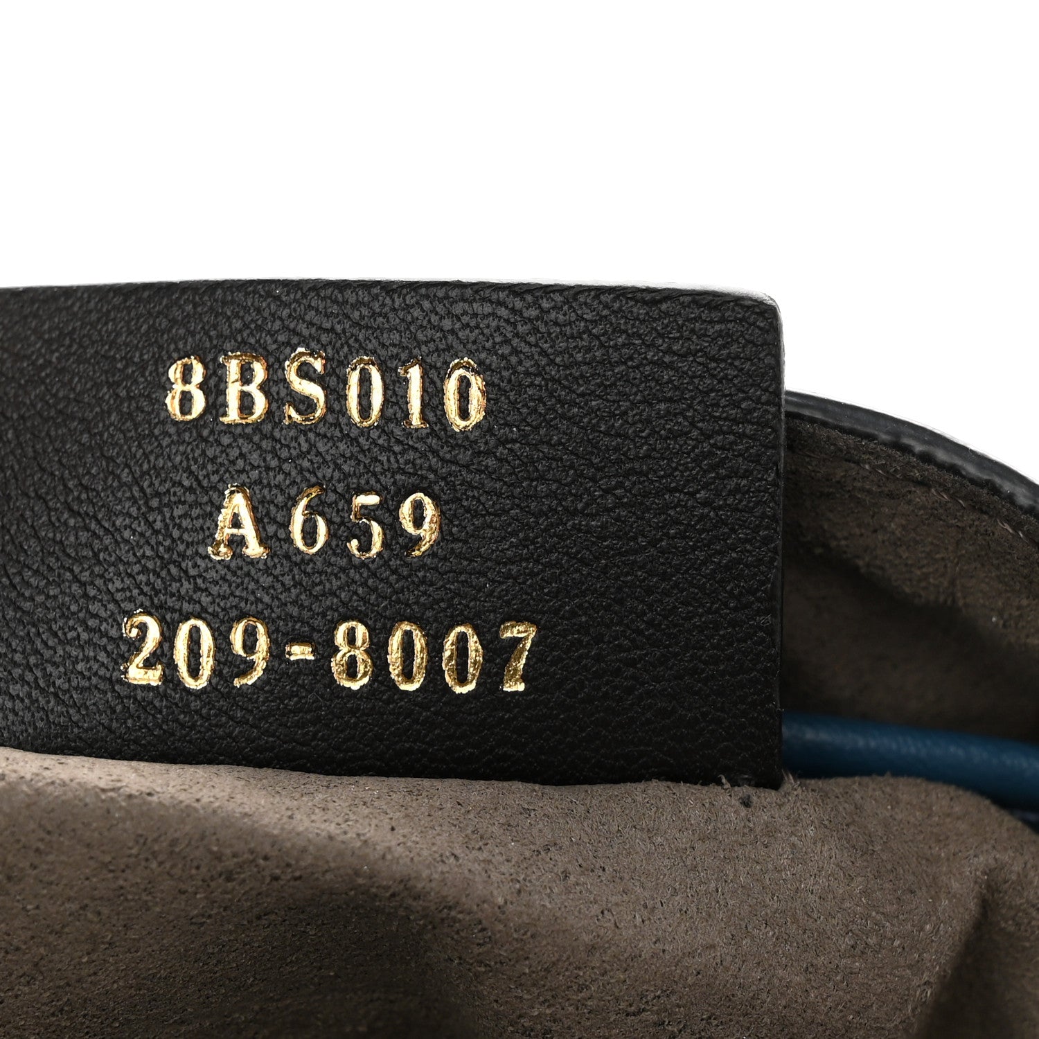 Fendi Vitello Liberty F is Fendi Bi-Color FF 1974 Embossed Mini Mon Tresor Bucket Bag Balena Black 7 of 10