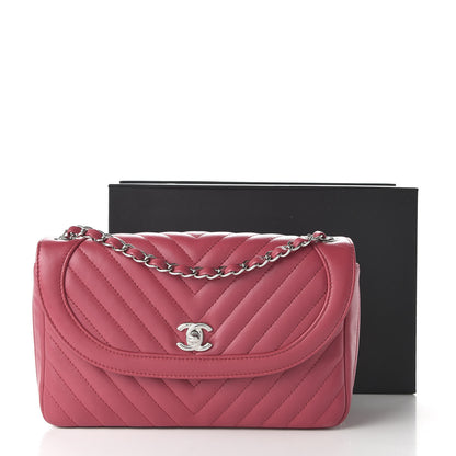 Chanel Lambskin Chevron Medium Single Flap Fuchsia 11 of 11