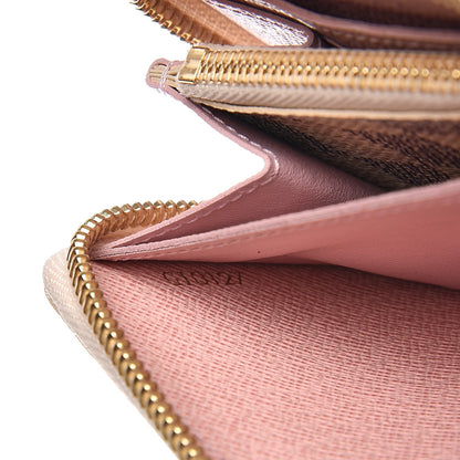 Louis Vuitton Damier Azur Clemence Wallet Rose Ballerine 7 of 7