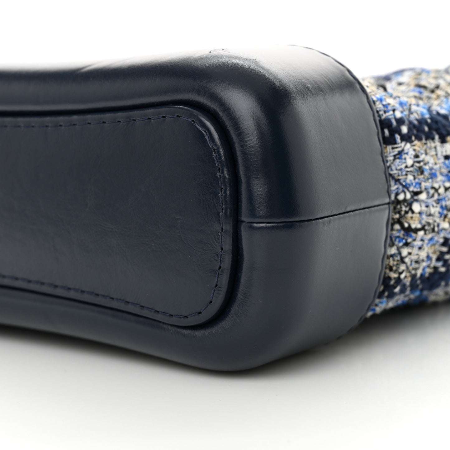 Tweed Calfskin Medium Gabrielle Hobo Blue Blue
