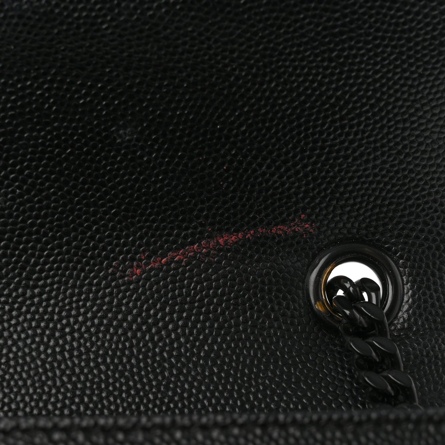 Grain De Poudre Medium Classic Monogram Monochrome Kate Satchel Black