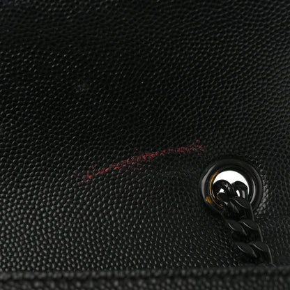 Saint Laurent Grain De Poudre Medium Classic Monogram Monochrome Kate Satchel Black 12 of 13