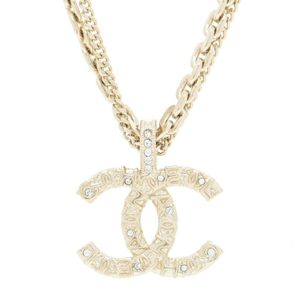 Chanel Crystal CC Multi Strand Chain Necklace Gold 4 of 7