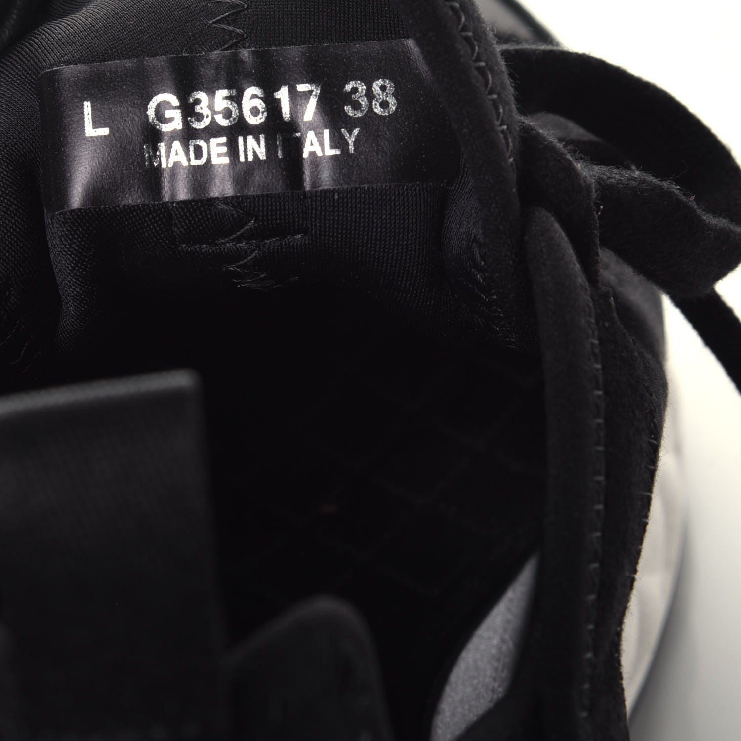 Chanel Velvet Calfskin Mixed Fibers CC Sneakers 38 Black 8 of 9