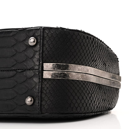 Chanel Snakeskin Box Kisslock Crosssbody Black 10 of 11