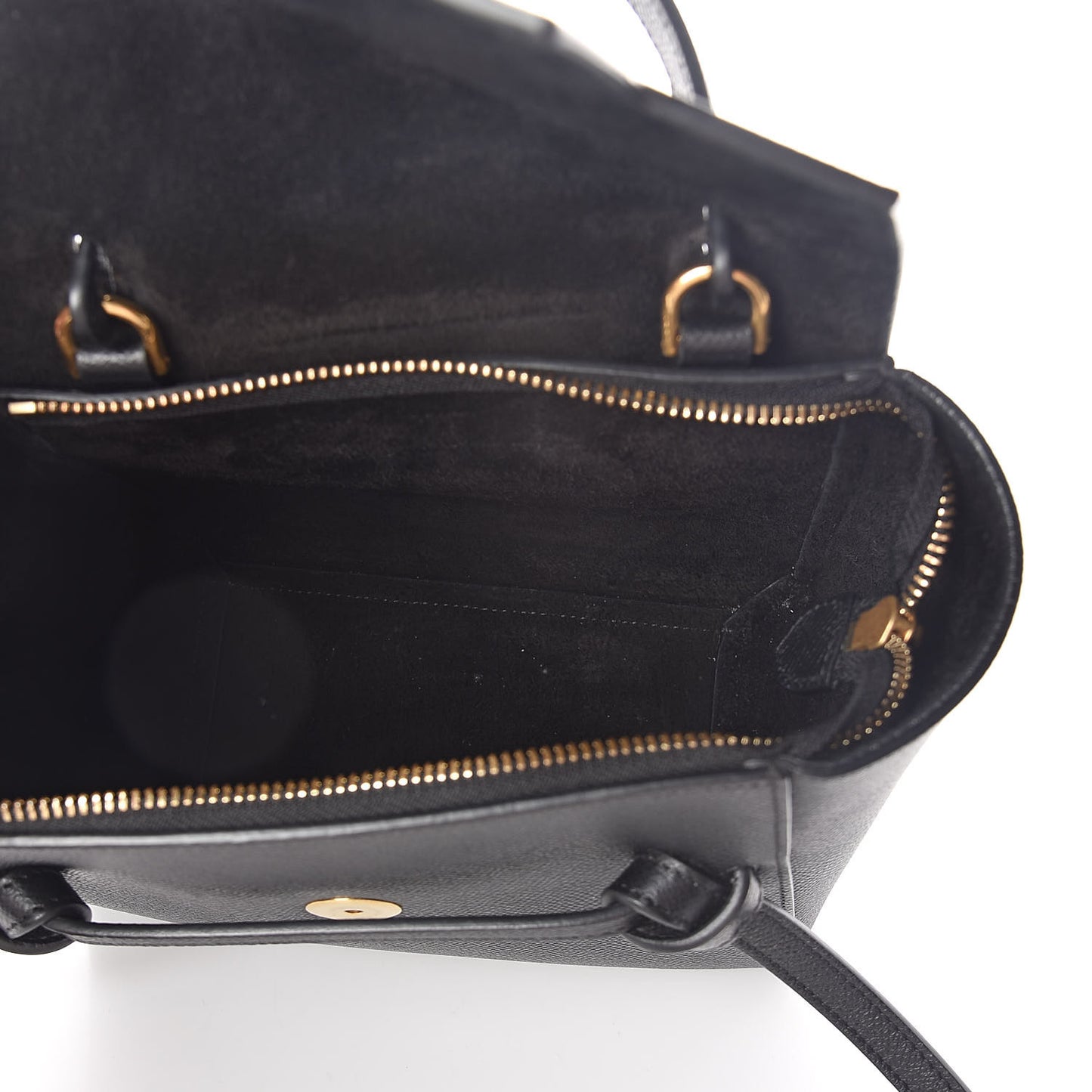 Grained Calfskin Nano Belt Bag Black