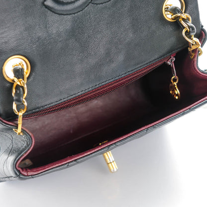 Chanel Lambskin Quilted Mini Square Flap Black 6 of 9