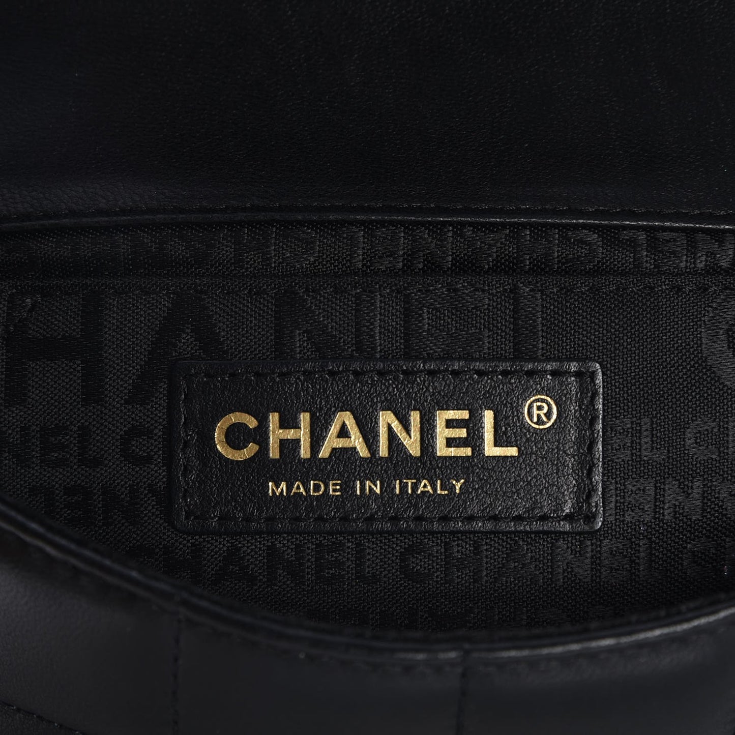 Lambskin Quilted Mini Chocolate Bar Flap Black