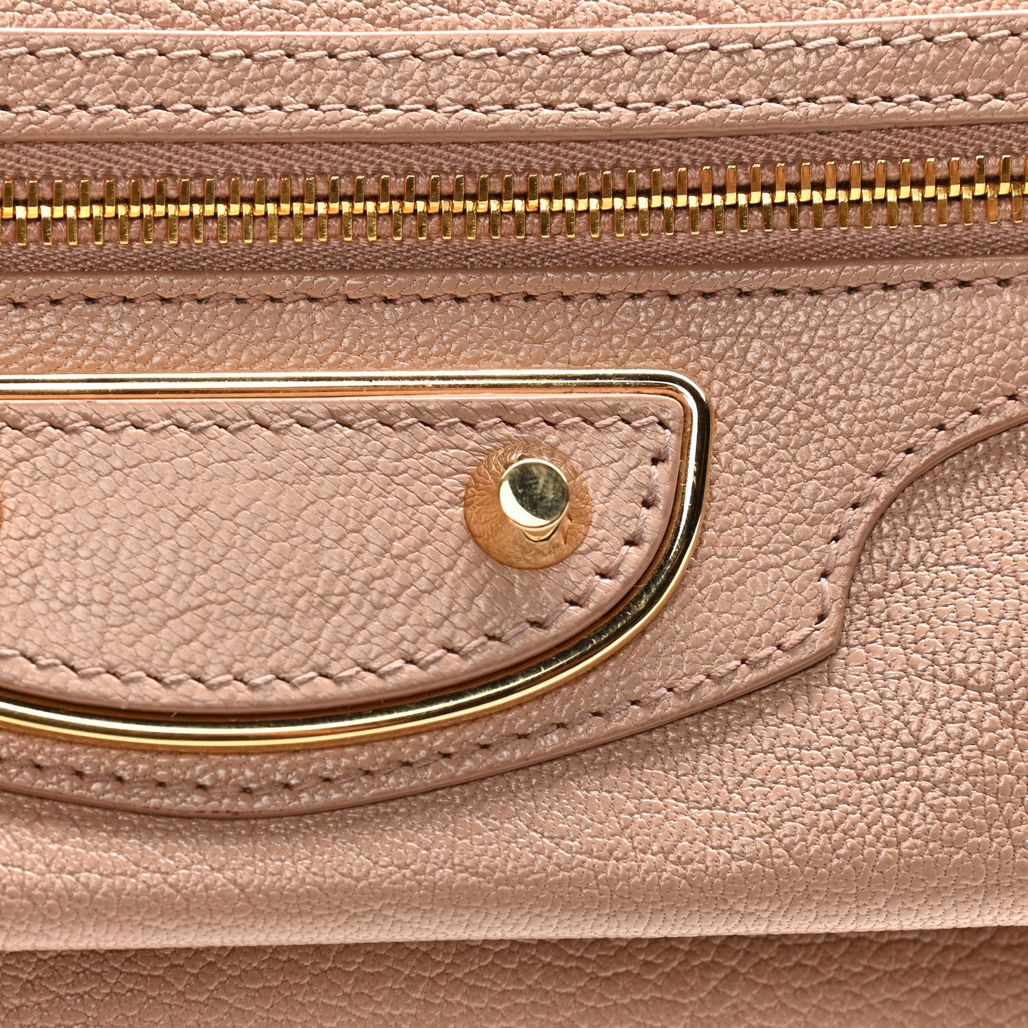 Balenciaga Agneau Giant 12 Gold Hardware Envelope Strap Clutch Rose Bonbon 16 of 17
