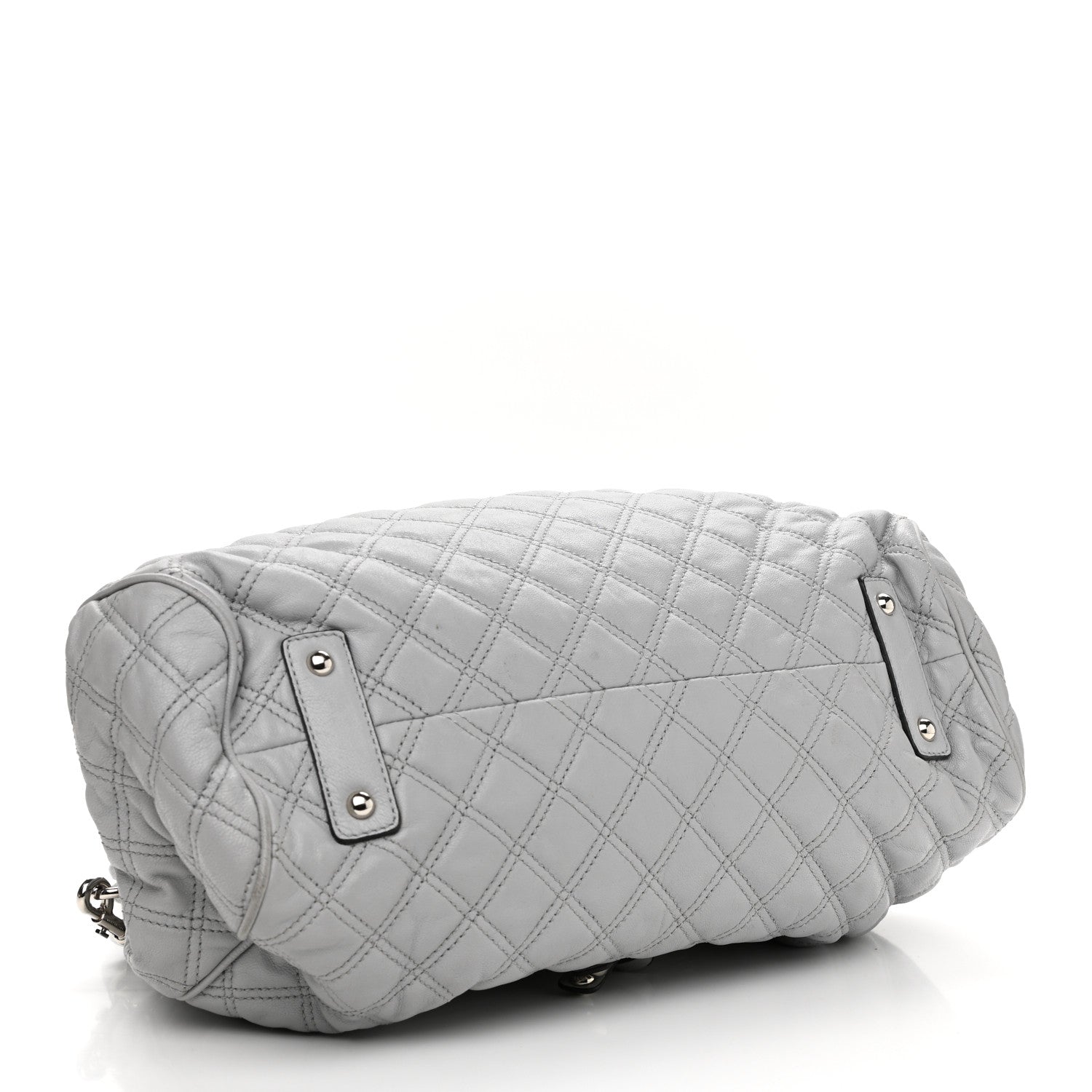 Marc Jacobs Calfskin Quilted Stam Grey 4 of 14