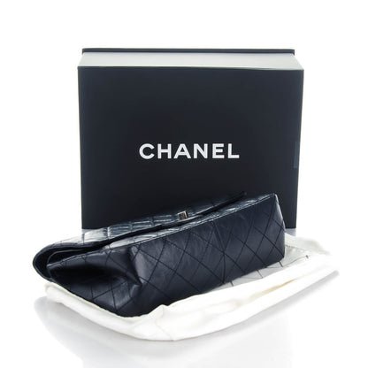 Chanel Aged Calfskin Quilted 2.55 Reissue 226 Flap Dark Navy Blue 4 of 7