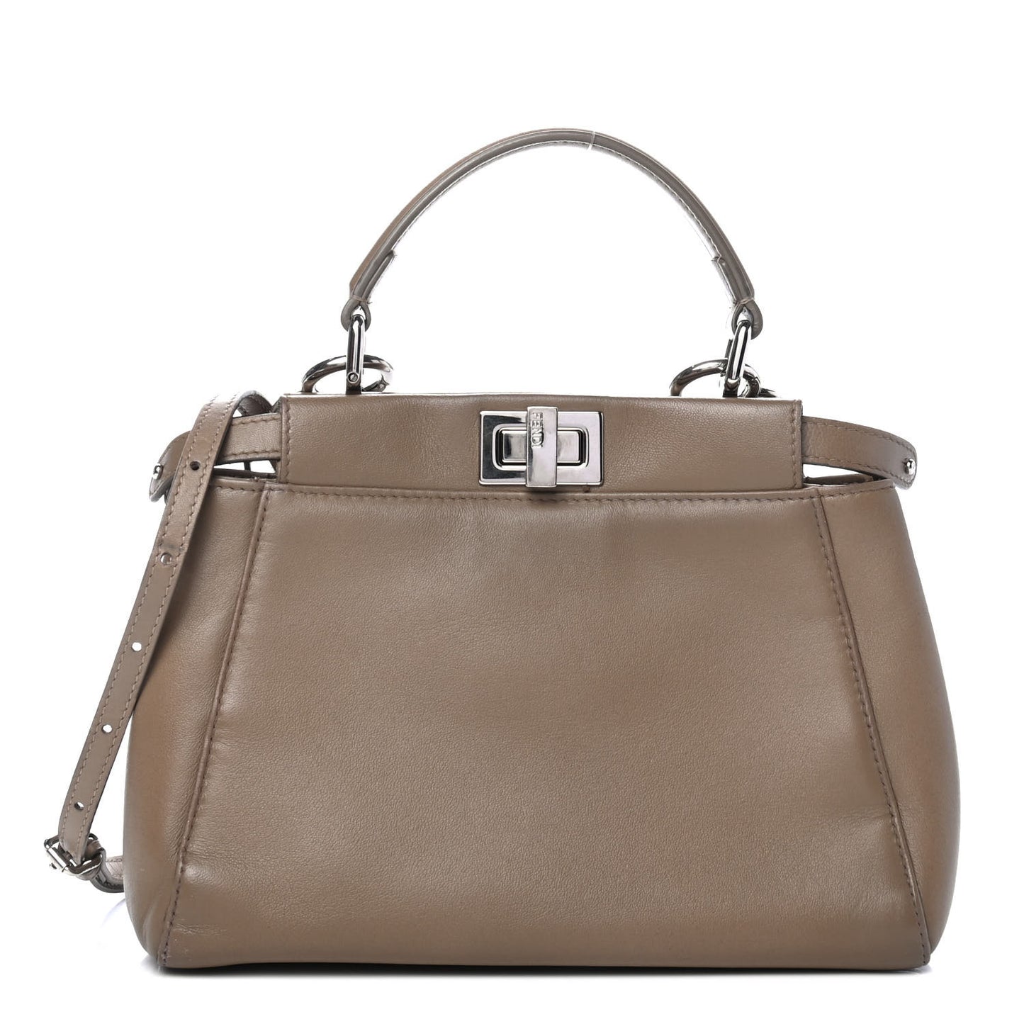 Nappa Mini Peekaboo Iconic Satchel Tortora