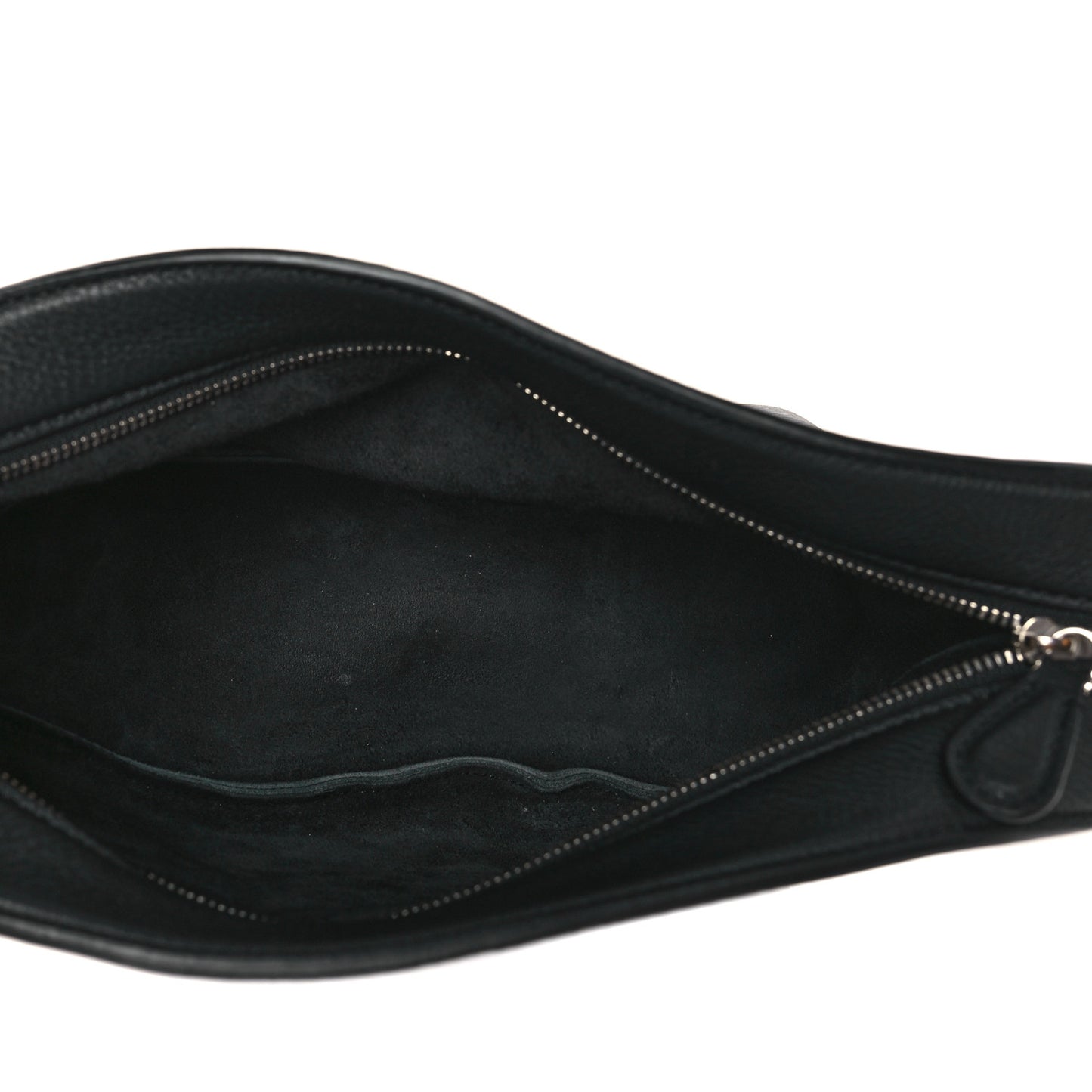 Grained Calfskin Small Slouchy Banana Bag Black