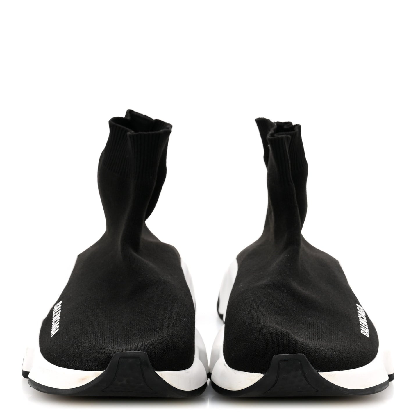 Neoprene Knit Womens Speed Sneakers 39 Black White