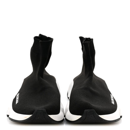 Balenciaga Neoprene Knit Womens Speed Sneakers 39 Black White 3 of 9