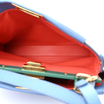 Fendi Vitello Morgan Shiny Nappa Medium Peekaboo Iconic Satchel Maldives Papavero 5 of 15