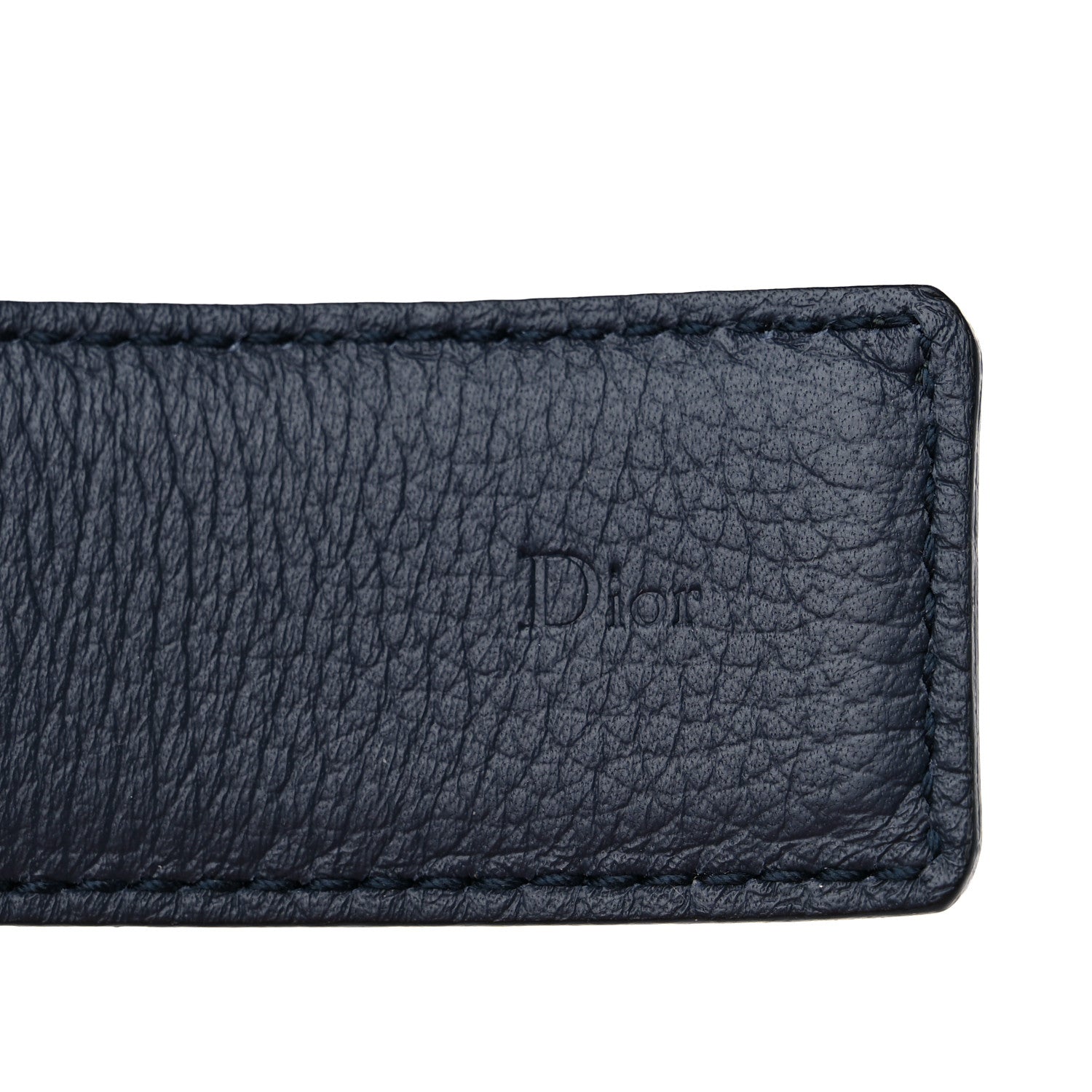Christian Dior Calfskin 30 Montaigne Reversible Belt 95 38 Black Navy 4 of 5