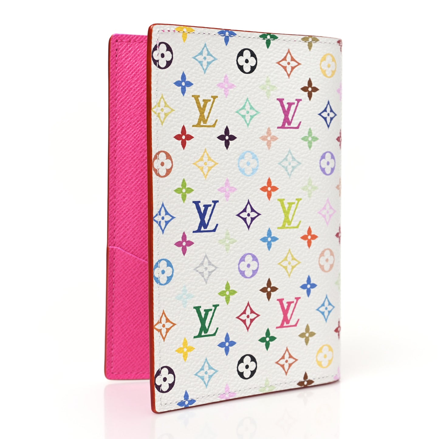 LV X TM Monogram Multicolor Passport Cover White