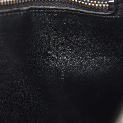 Saint Laurent Calfskin Crocodile Embossed Small Sac de Jour Dusty Black 13 of 14