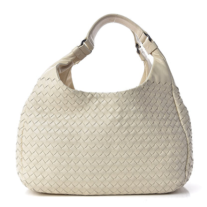 Bottega Veneta Intrecciato Nappa Medium Campana Hobo Bianca 1 of 13
