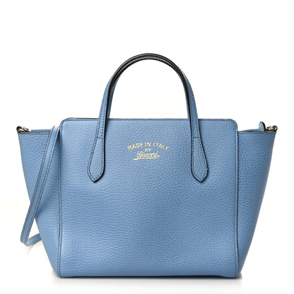 Gucci Dollar Calfskin Mini Swing Top Handle Bag Mineral Blue 1 of 9