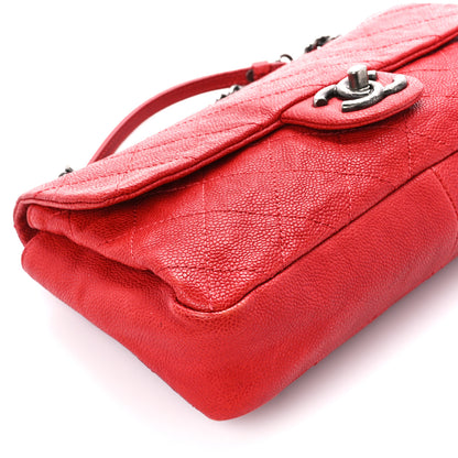 Chanel Caviar Quilted Medium Simply CC Flap Red 10 of 11