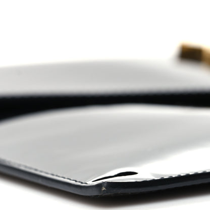 Saint Laurent Patent Calfskin Monogram Uptown Clutch Black 9 of 12