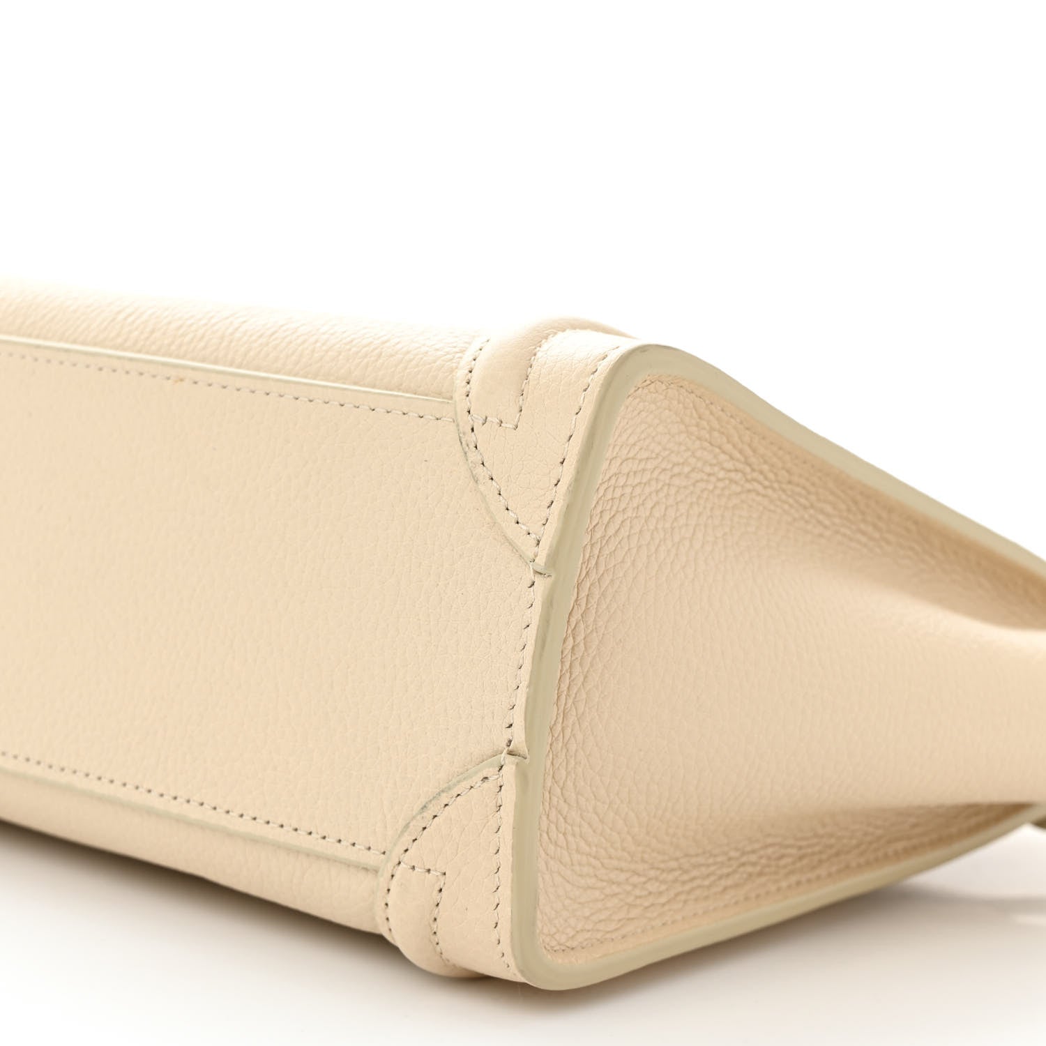 Celine Drummed Calfskin Nano Luggage Ivory 11 of 11